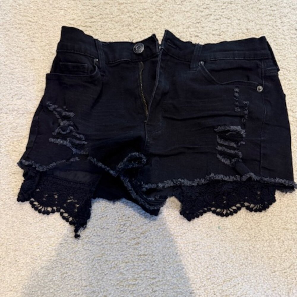 MUDD Black Jean Shorts